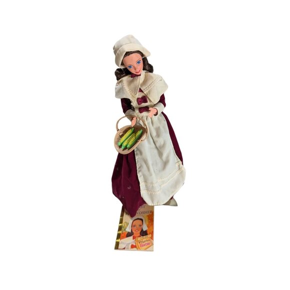 Pilgrim Barbie Doll With Book And Basket - Picture 1 of 5
